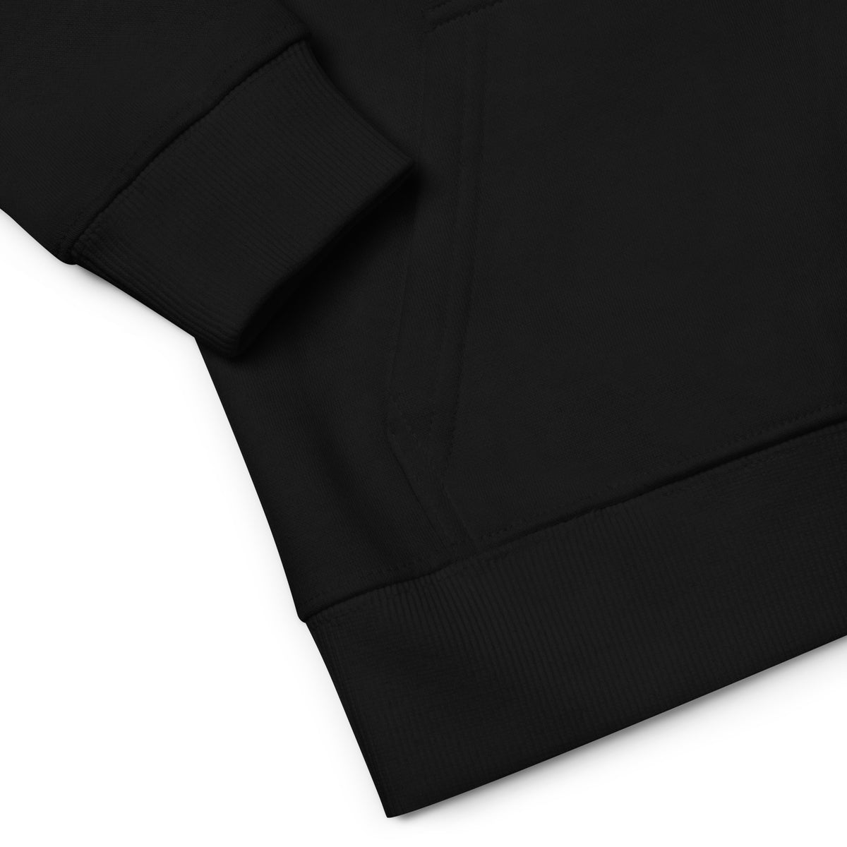Nahaufnahme von schwarzem Kinder Hoodie