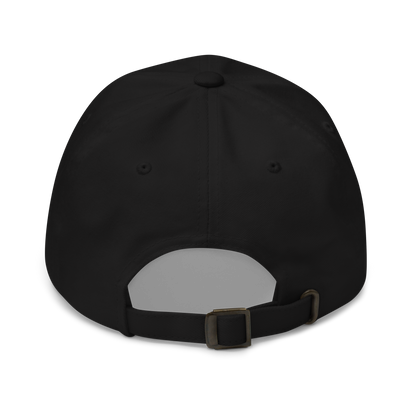 Schwarzes Cap von hinten mit antiker Schnalle